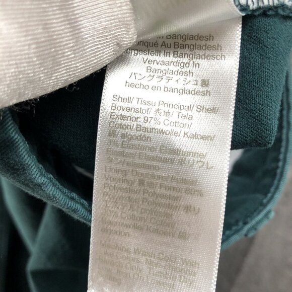 J. Crew High Rise Girlfriend Chino Pant Womens 8 Forest Green Stretch - Picture 10 of 10